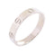 CARTIER Mini Love Ring Cartier#56 US#7.25 18K White Gold