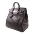 HERMES PHW Haut A Courroies 40 Tote Bag Handbag Evergrain Leather Noir Black