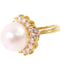FINE JEWELRY Pearl Diamond Ring US#3.5 18K Yellow Gold