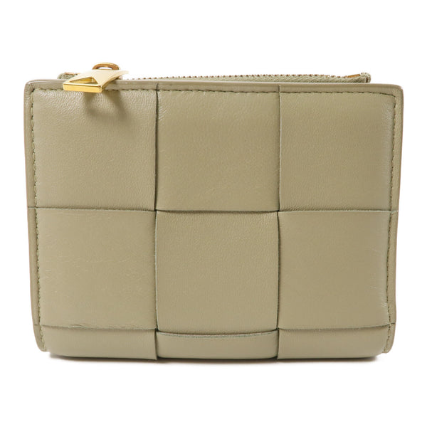 BOTTEGA VENETA BV GHW Wallet Intrecciato Leather Green