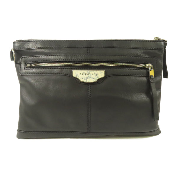BALENCIAGA SHW Clutch Bag 273022 Calfskin Leather