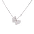 Van Cleef & Arpels Two Butterfly Pendant Necklace VCARO3M400 18K Gold Diamond