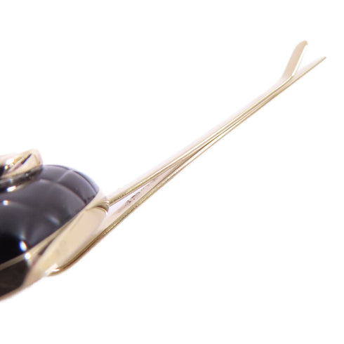 CHANEL Barrette Hair Clip B22/K Metal PVC