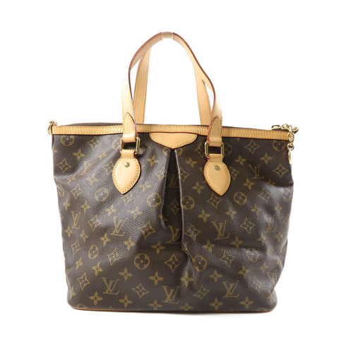 LOUIS VUITTON LV GHW Palermo PM 2 Way Shoulder Bag M40145 Monogram Brown