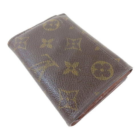LOUIS VUITTON LV Origami Compact Wallet M40488 Monogram Brown