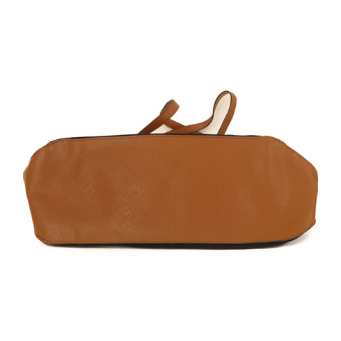 Michael Kors GHW Shoulder Bag Nylon Black/Brown