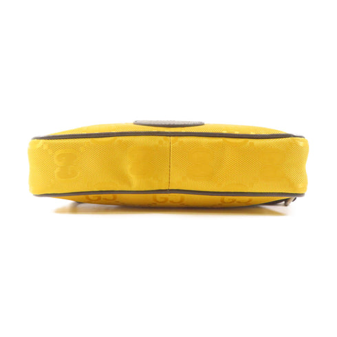 GUCCI GG SHW Waist bag 631341 Nylon/Leather Yellow