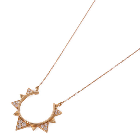 JEWELRY Diamond Necklace 18K Pink Gold