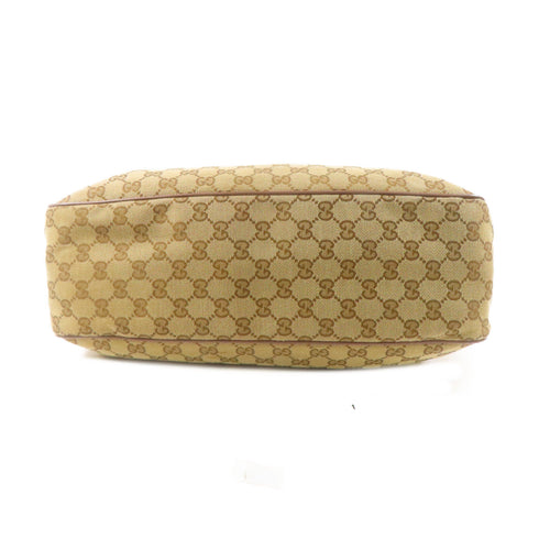 GUCCI GG GHW Shoulder Bag 296835 Canvas Brown