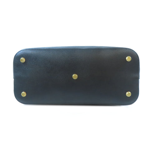 BALENCIAGA GHW Ville Top Handle Bag 2 Way Shoulder Bag 518801 Calfskin Black