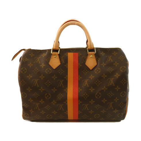 LOUIS VUITTON LV GHW Speedy 35 Handbag Monogram M41107 Brown