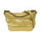 CHANEL Quilted CC Gabrielle Small Chain Shoulder Bag Aged Calfskin Gold Color