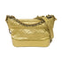 CHANEL Quilted CC Gabrielle Small Chain Shoulder Bag Aged Calfskin Gold Color