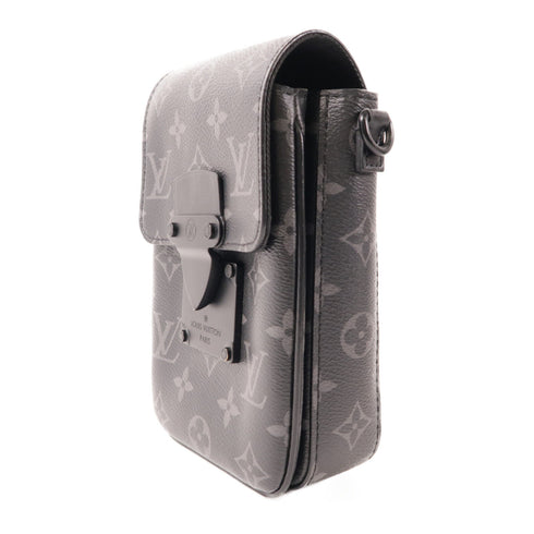 LOUIS VUITTON LV S-Lock Vertical Shoulder Bag Monogram Eclipse Black