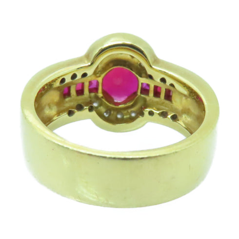Fine Jewelry 1.508ct Ruby Ring US#6.75 18K Yellow Gold