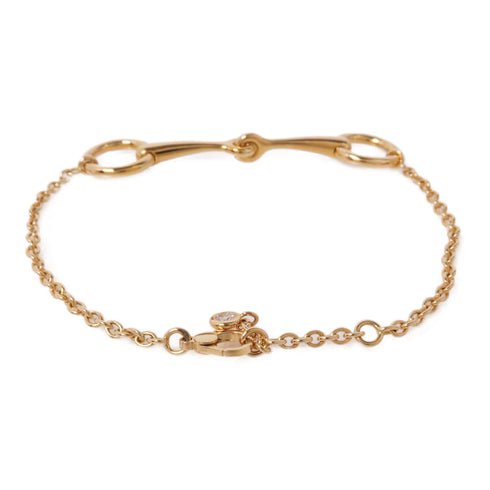 HERMES Filet D'Or Bracelet 18K Pink Gold Diamond