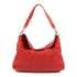 CHANEL CC SHW Shoulder Bag Calfskin Leather Red