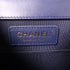 CHANEL CC GHW Le Boy Shoulder Bag Lambskin Leather Navy