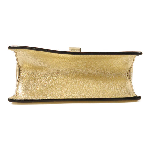 Miu Miu GHW 2 Way Shoulder Bag Handbag Calfskin Leather Gold