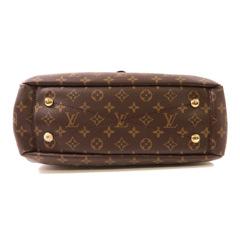 LOUIS VUITTON LV GHW Pallas Shopper Shoulder Bag Monogram Brown/Red M51197