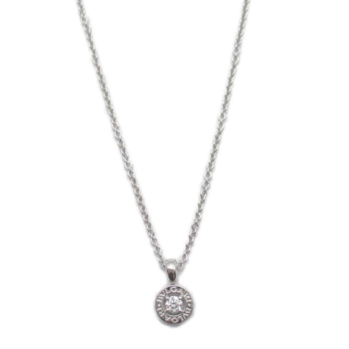 BVLGARI Bvlgari 1P Diamond Necklace 18K White Gold 8.2g