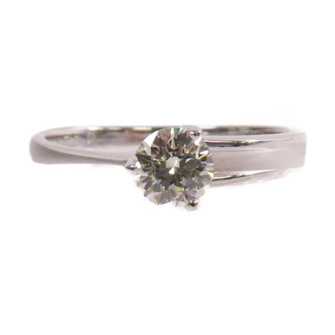 Fine Jewelry 0.40ct Diamond Ring 18K White Gold US#6