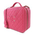 CHANEL Quilted CC GHW Vanity Case 2Way Shoulder Handbag Caviar Leather Pink