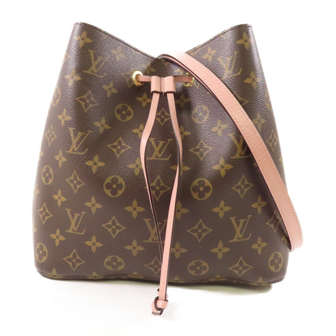 LOUIS VUITTON LV GHW Neo Noe 2way Shoulder Bag M44022 Monogram Brown Pink