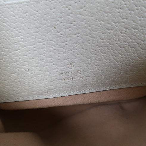 GUCCI GG GHW Ophidia Mini Backpack Rucksack 598661 Calfskin Leather White