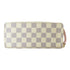 LOUIS VUITTON LV GHW Clémence Long Wallet N61264 Damier Azur White