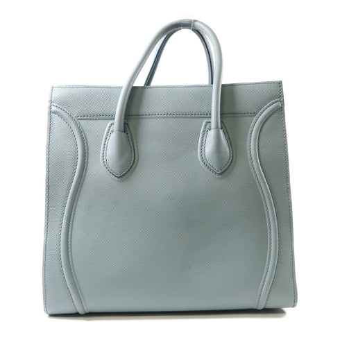 CELINE SHW Hand Bag Calfskin Leather Blue