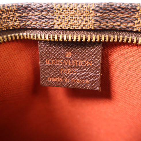 LOUIS VUITTON LV GHW Trousse Makeup Accessory Pouch Handbag N51982 Damier Brown v1