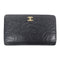 CHANEL CC GHW Long Wallet A36544 Lambskin Leather Black
