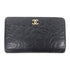 CHANEL CC GHW Long Wallet A36544 Lambskin Leather Black