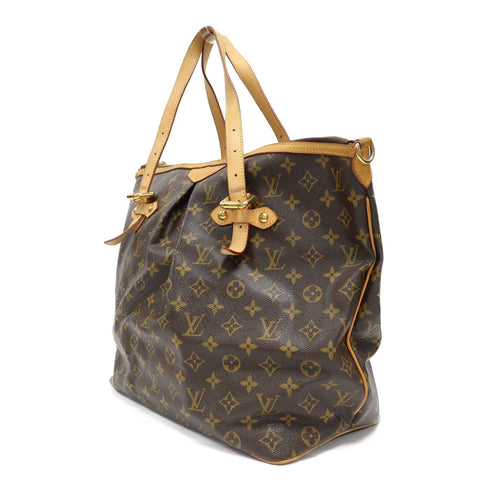 LOUIS VUITTON LV GHW Palermo GM 2 Way Bag M40146 Monogram Brown