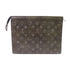 LOUIS VUITTON LV SHW Pochette Voyage MM Pouch M11764 Brushed Monogram Black