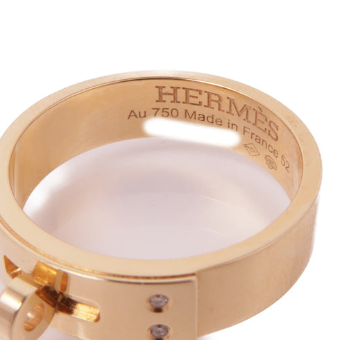 HERMES Kelly Ring Hermes#52 US#6 18K Pink Gold