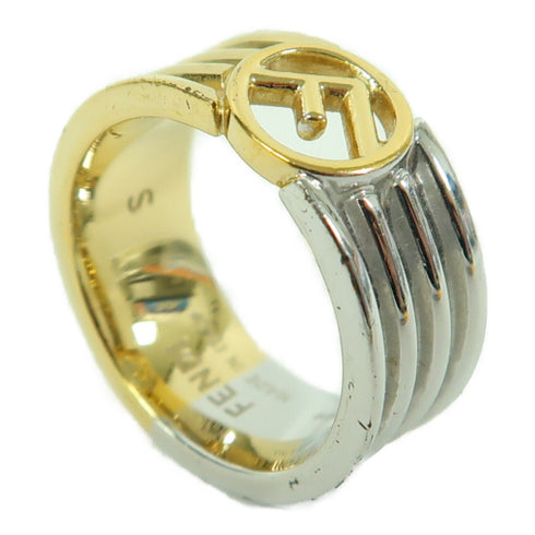 FENDI Ring Metal Gold/Silver US#5.75