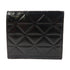 PRADA Brushed Wallet Fold Wallet Leather Black