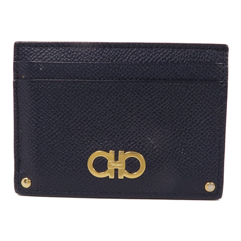 Salvatore Ferragamo GHW Card Case Holder Calfskin Leather