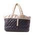 CHANEL CC SHW CoCo Cocoon Handbag Lambskin Leather Navy/Silver