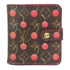LOUIS VUITTON LV GHW Cherry Compact Zip Wallet M95005 Monogram Brown Red