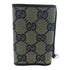 GUCCI GG Key Holder Canvas Navy