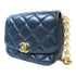 CHANEL Quilted CC GHW Chain Shoulder Bag Lambskin Leather Black v6