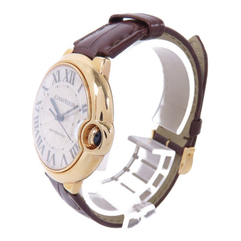 CARTIER Ballon Blue Automatic Watch WGBB0009 18K Pink Gold Silver