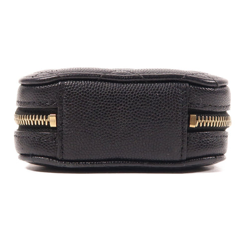 CHANEL CC GHW Chain Shoulder Bag Calfskin Leather Black v4