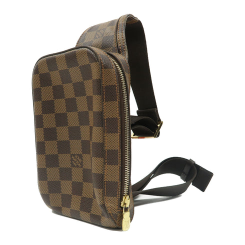 LOUIS VUITTON LV GHW Geronimos Waist Shoulder Bag N51994 Damier Ebene Brown