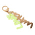 LOUIS VUITTON LV Bijou Sac Graffiti Key Ring M65766 PVC/Gold Plated Green/Gold