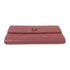 CHANEL Quilted CC SHW Long Wallet Calfskin Leather Red