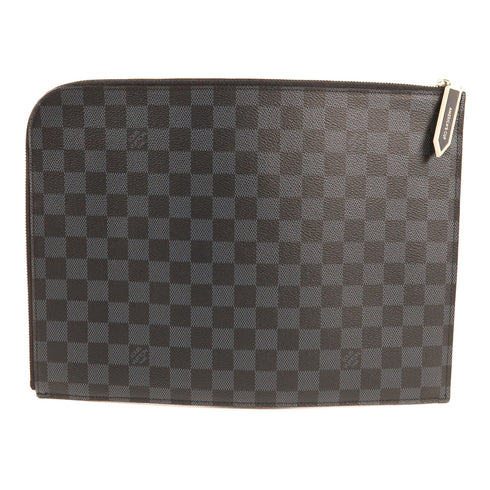 LOUIS VUITTON LV SHW Pochette Jules GM Clutch Bag N41594 Damier Cobalt